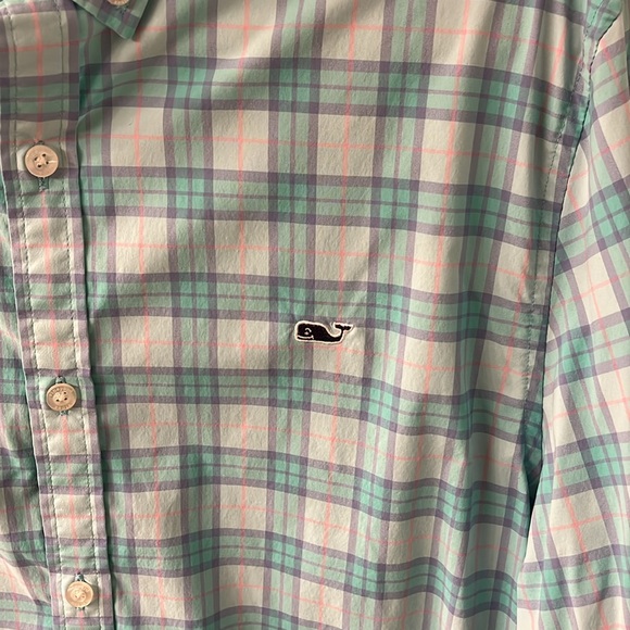 Vineyards Vines Slim Fit Whale Shirt Medium - Picture 4 of 6